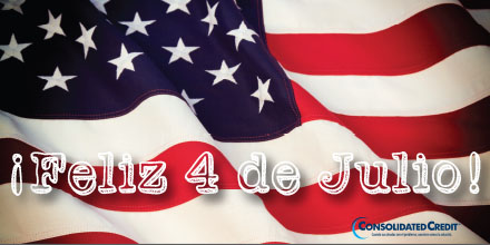 Feliz 4 de Julio consolidated credit