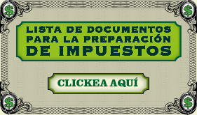 Infografía: Lista de documentos para la Preparación de Impuestos