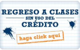 Infografía de las compras de regreso a clases, sin uso del crédito