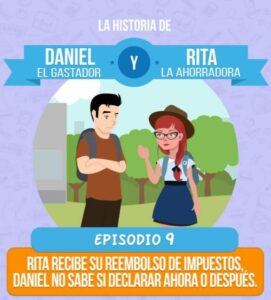 Episodio 9: Rita recibe su reembolso de impuestos, Daniel no sabe si declarar ahora o después