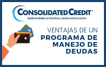 Banner sobre ventajas de programa de manejo de deudas