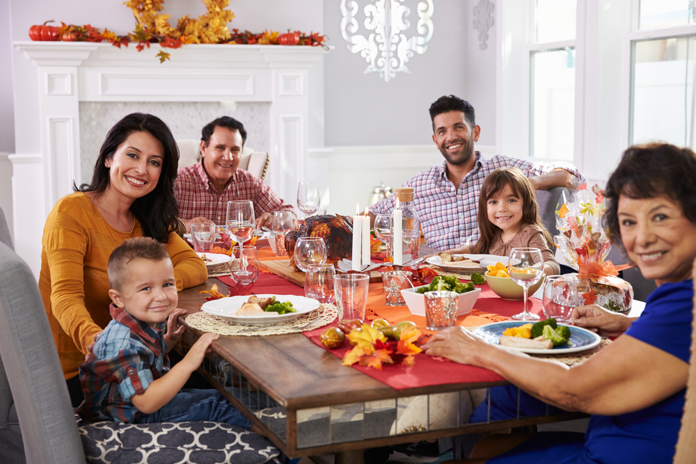 familia en Thanksgiving