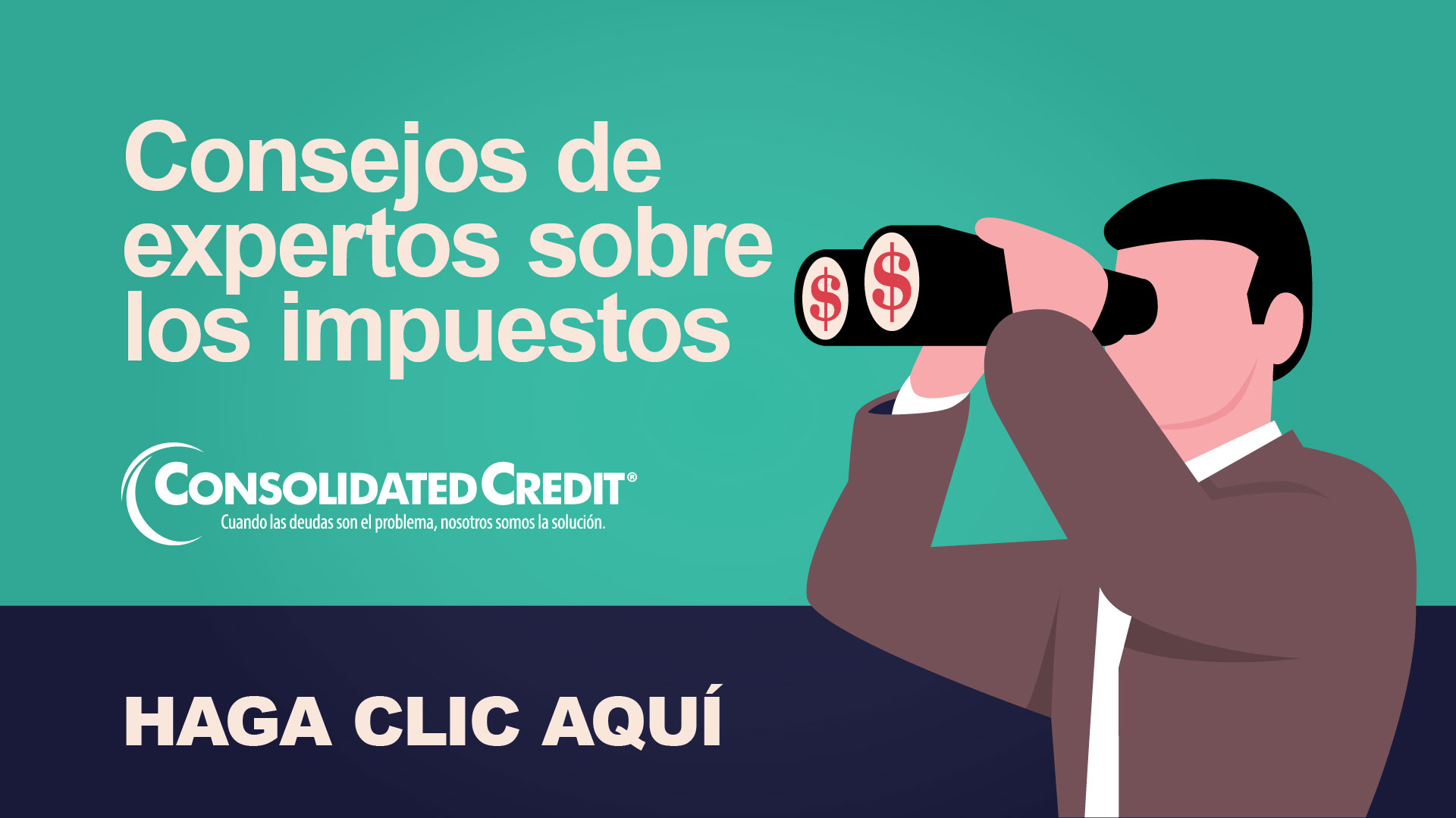 En Consolidated Credit, no esperamos hasta abril para pensar en la declaración de impuestos. También queremos ayudarle a hacer sus impuestos temprano. Presentar su declaración con tiempo tiene grandes beneficios: puede maximizar su declaración de impuestos antes, ayudar a prevenir el robo de identidad fiscal y tener algo de tranquilidad sin tener que estresarse en la primavera. Acompáñenos el miércoles 17 de marzo a la 1:00pm para obtener consejos de expertos sobre los impuestos.