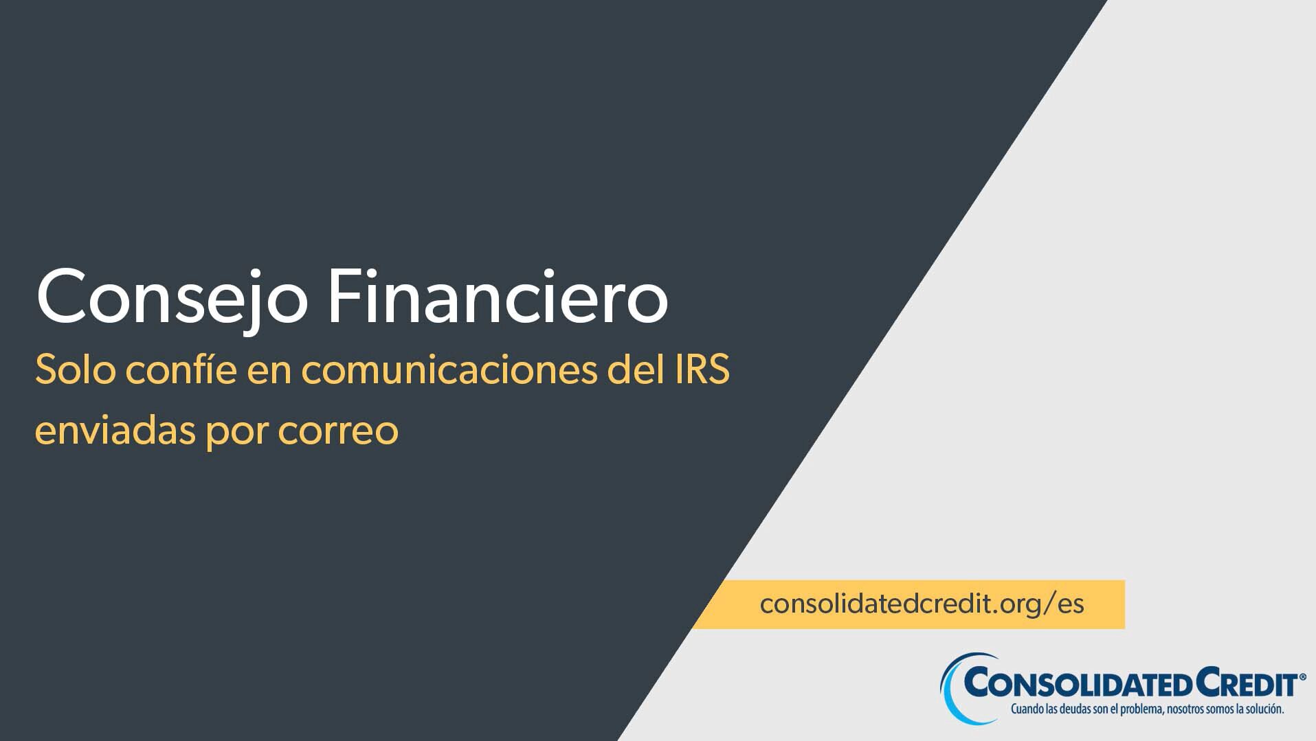 Sandra Tobon de Consolidated Credit explica cómo evitar las estafas que pasan como comunicaciones del IRS.