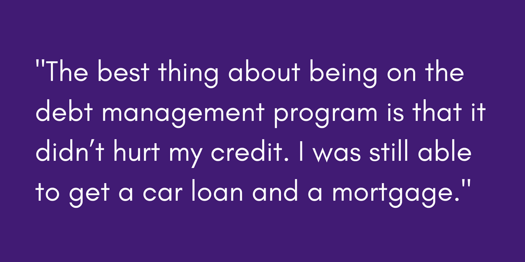 Renee's favorite thing about her debt management program was the positive impact it had on her credit.