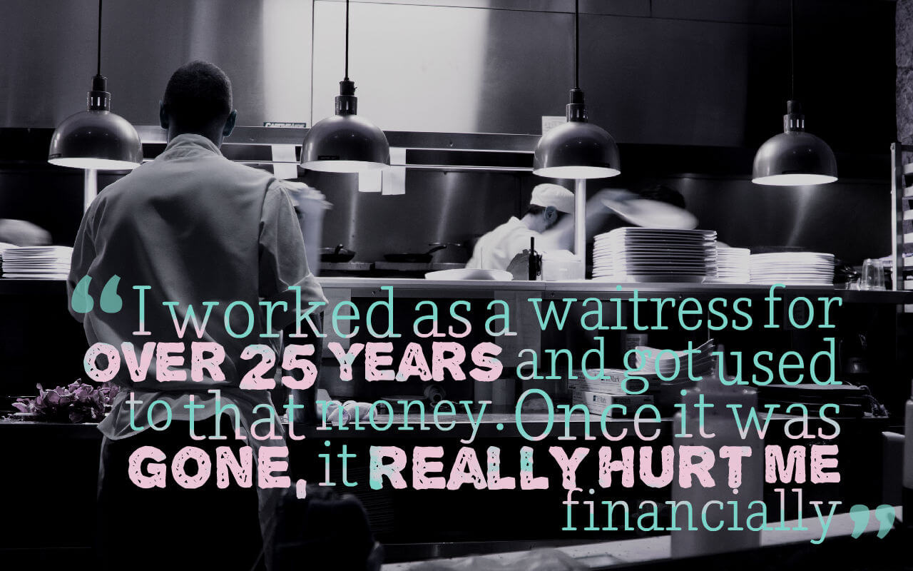 Carol's debt problems stemmed from reduced hours at work