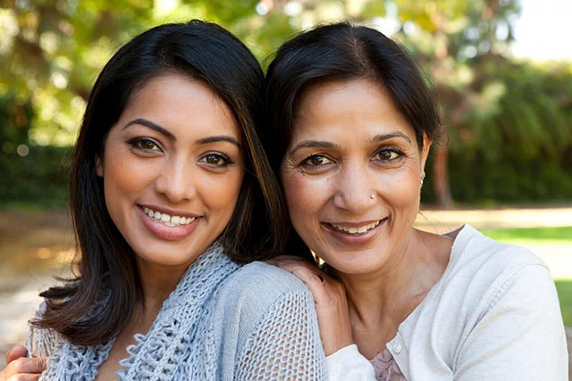 mother and daughter