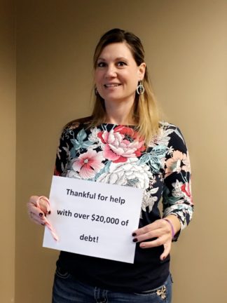 Alicia Khalek: Thankful for help with over $20,000 of debt!