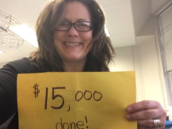 Jen DiMaggio Ryan: $15,000 done!