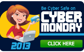 Goes to page displaying info graphic on how to be safe on Cyber Monday