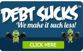 Goes to page displaying info graphic on how to make debt suck a little less in your life