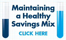 Goes to page displaying info graphic on how to maintain a healthy savings mix