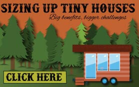 Goes to page displaying info graphic on the big truth about tiny houses