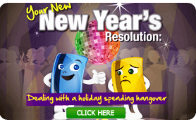 Goes to page displaying info graphic on which type of holiday shopper you are and how to deal with a holiday spending hangover