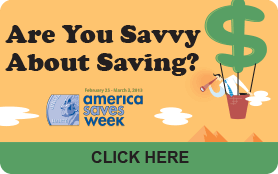 Goes to page displaying info graphic on whether you are savvy about saving