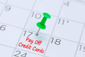 Find the best way to reduce credit card debt so you can set a target date to pay off your credit cards on your calendar.