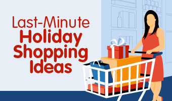 Last Minute Holiday Shopping Tips 2023 Infographic