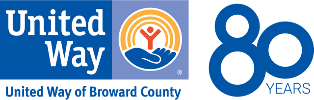 United Way logo: United Way of Broward County, 80 Years