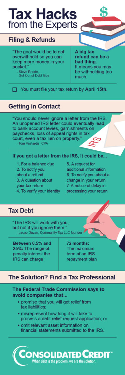 tax hacks webinar infographic