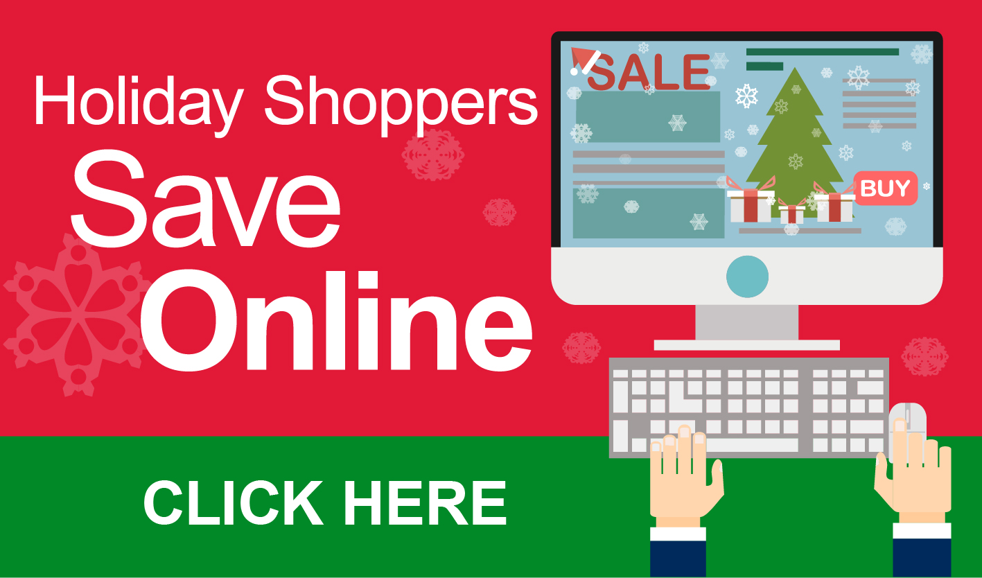 Click Here to Consolidated Credit's Holiday Shoppers Save Online Infographic