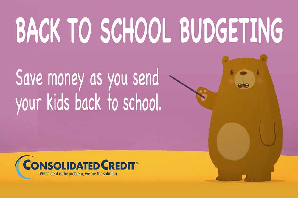 Back to schoolbudgeting. Save money as your send your kids back to school.