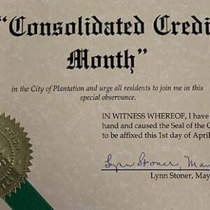 City of Plantation Consolidated Credit Month
