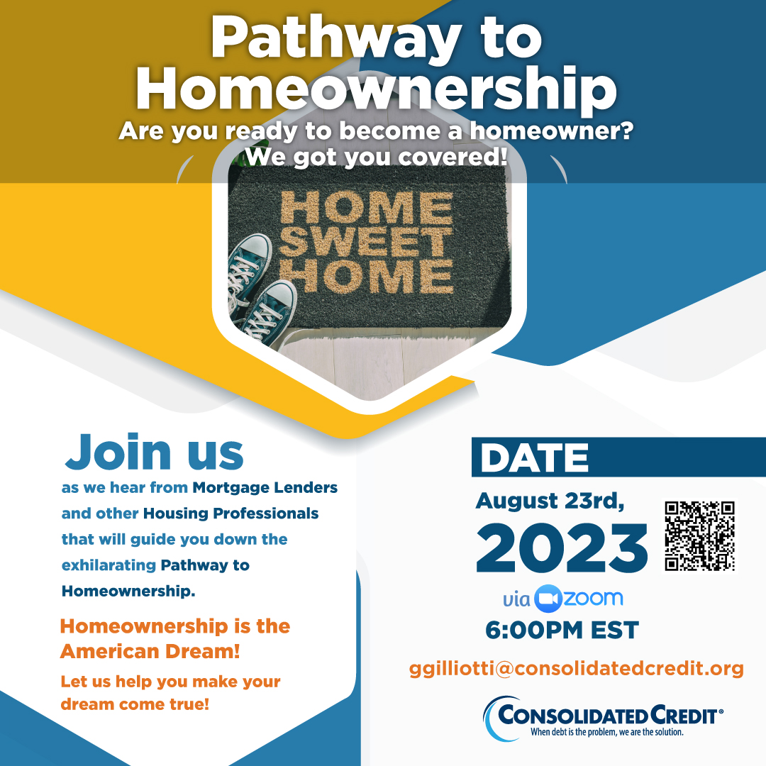 Pathway to Homeownership August 2023 Flyer: AUG 23, 2023, at 6 PM EST