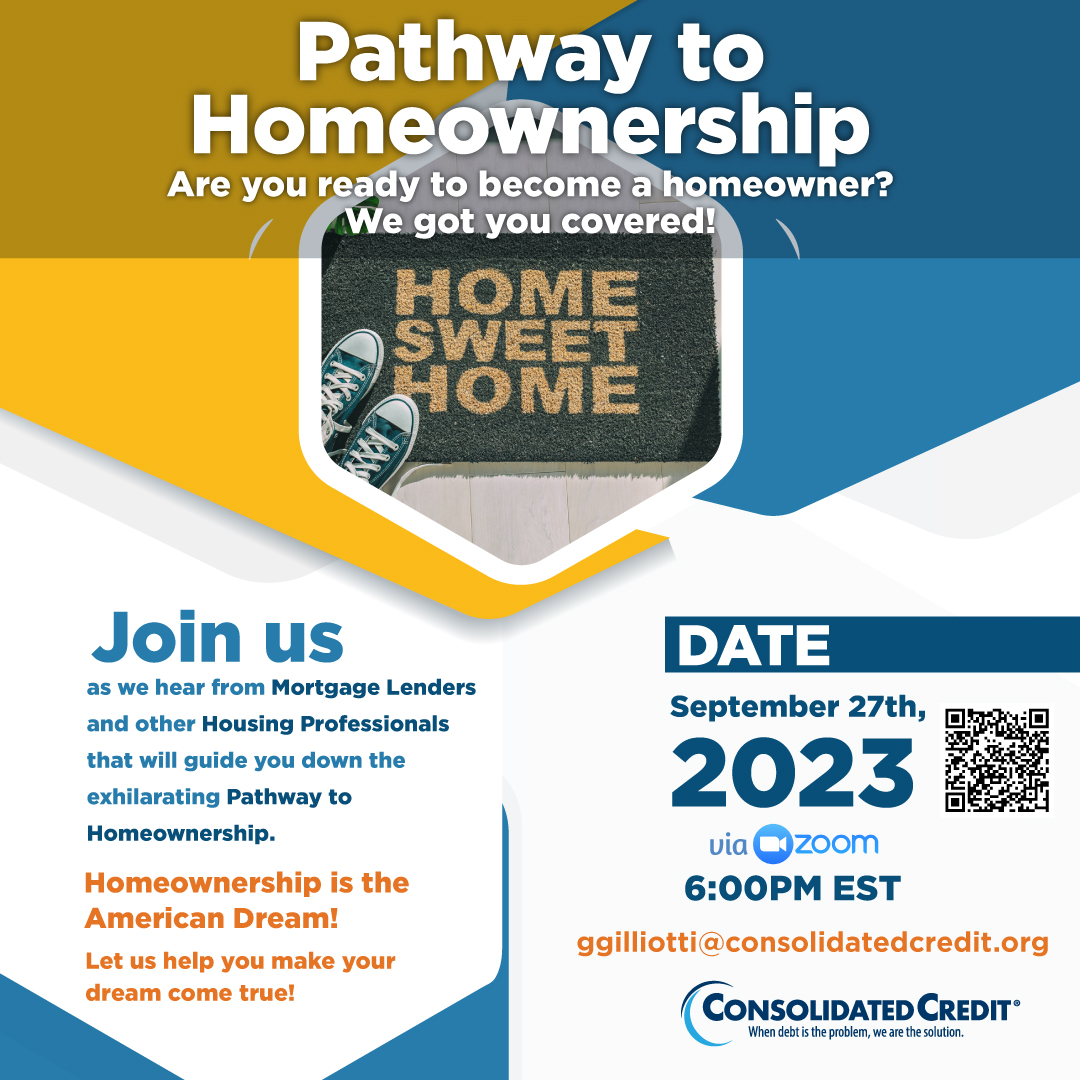 Pathway to Homeownership September 2023 Flyer: SEP 27, 2023, at 6 PM EST