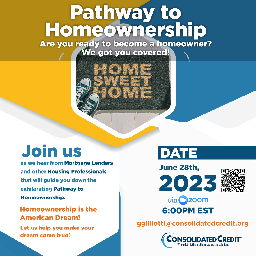 Pathway to Homeownership May 2023 Flyer: June 28, 2023, at 6 PM EST