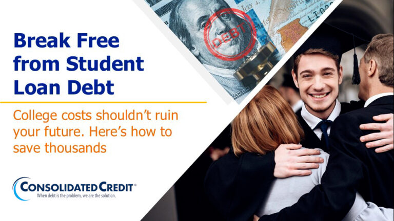 Consolidated Credit's August 2025 webinar: Break Free from Student Loan Debt.